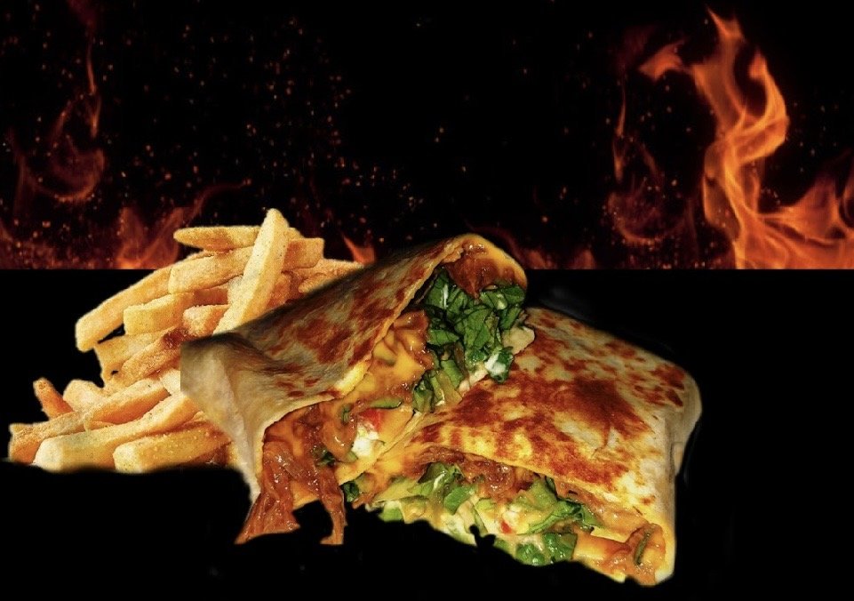 Burrito de carne mas papas