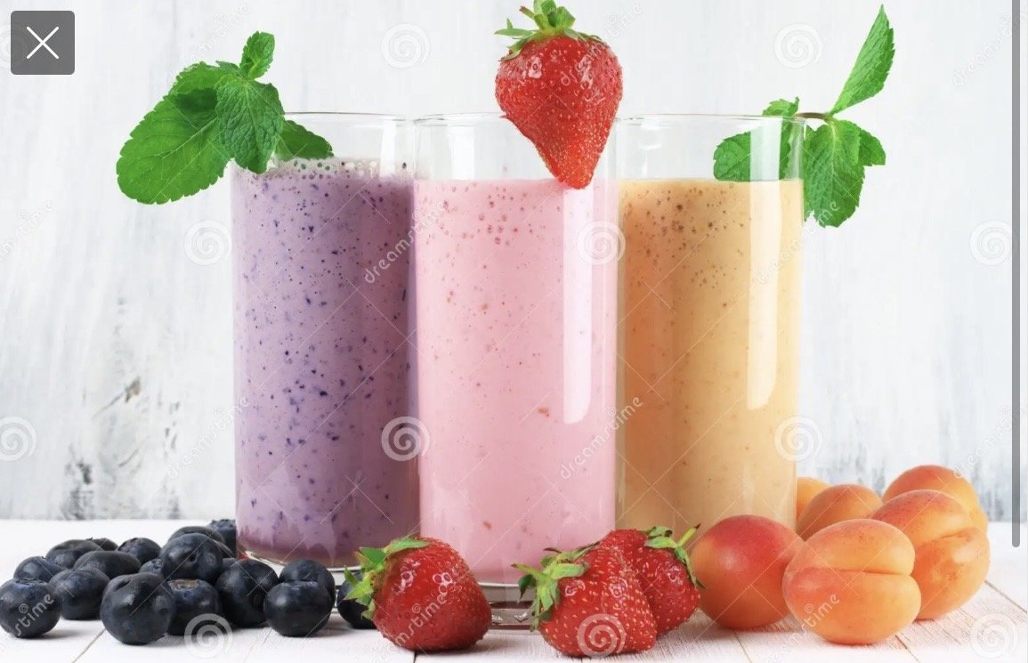 Batidos en leche con helado